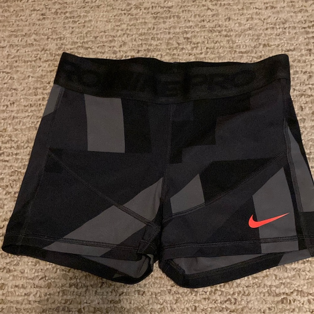 Nike 3 inch Black and Grey compression shorts